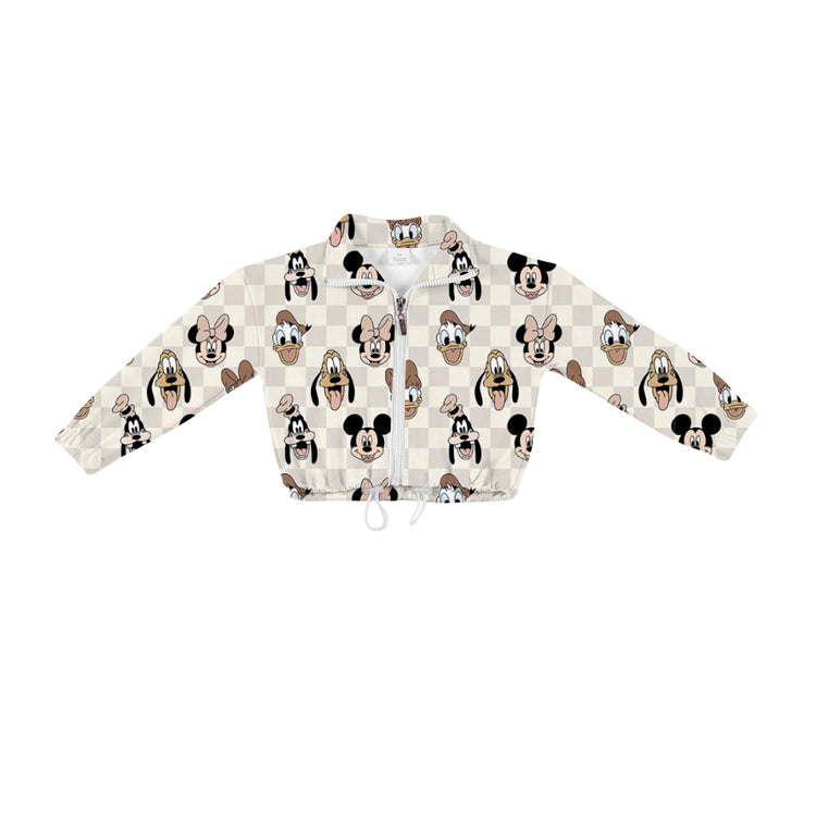 KIDS Quarter Zip Pullover - Boho Checkers PREORDER