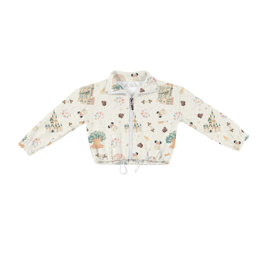ADULT Quarter Zip Pullover - Park Day CREAM (PREORDER)