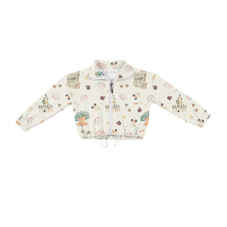 ADULT Quarter Zip Pullover - Park Day CREAM (PREORDER)