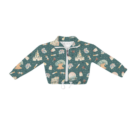 ADULT Quarter Zip Pullover - Park Day GREEN PREORDER