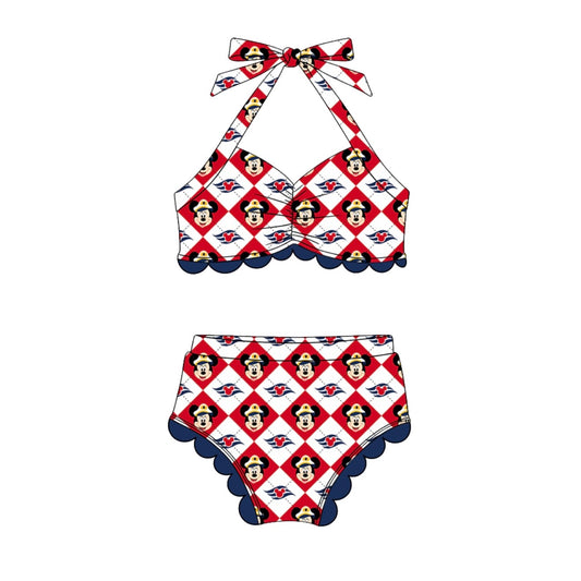 Sweetheart Ruffle Bikini - Cruise Checkers