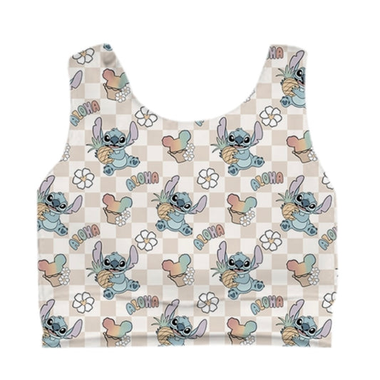 ADULT Crop Tank - Aloha Stitch