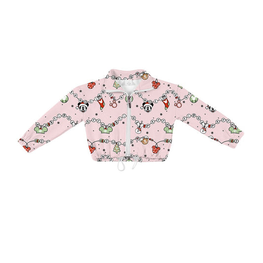 KIDS Zip Up Pullover - Merry Magical Baubles PREORDER
