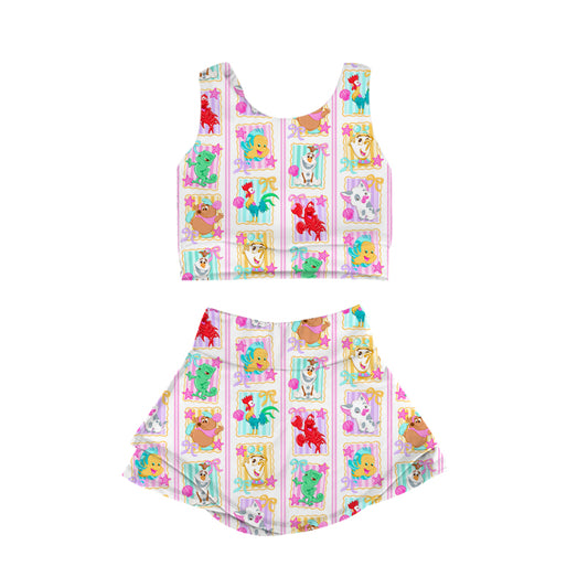 KIDS Crop + Skort Set - Silly Sidekicks