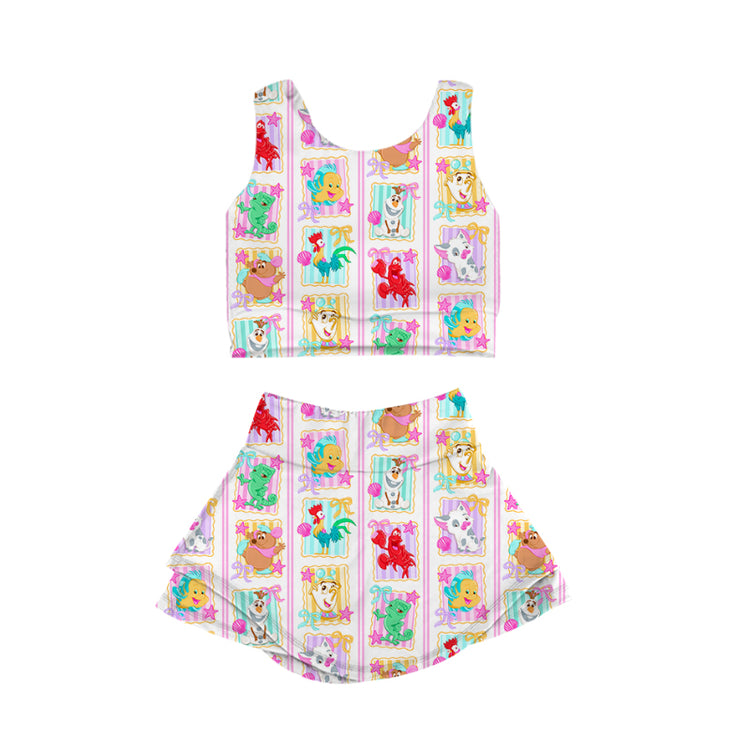 KIDS Crop + Skort Set - Silly Sidekicks