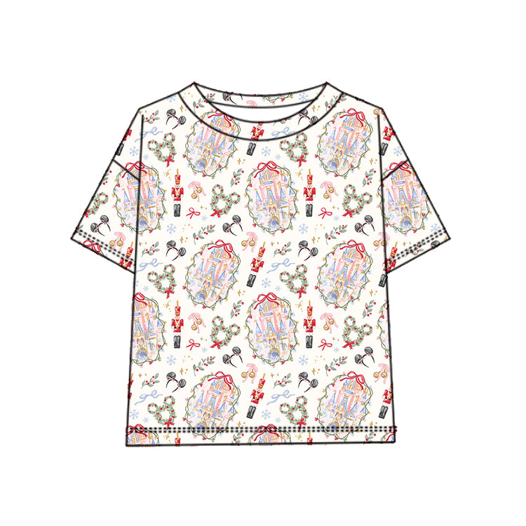 ADULT Oversized Tee - Whimsy Christmas