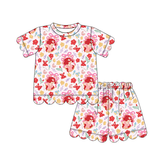 ADULT Scallop Tee + Shorts Set - Under the Sea PREORDER