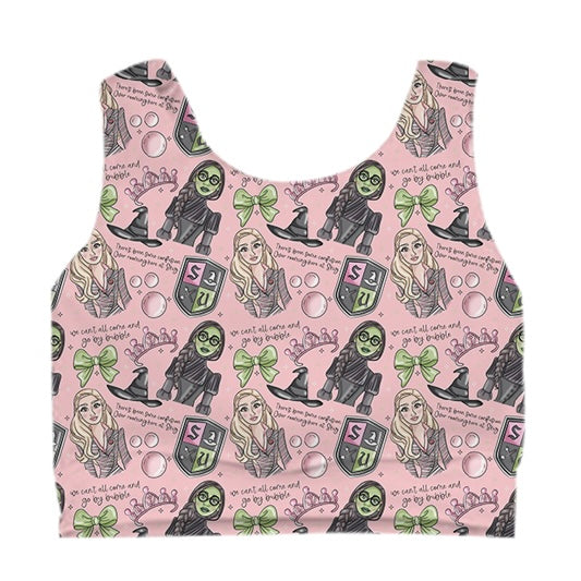ADULT Longline Crop Tank - Wickedly Pink
