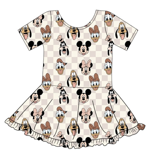 KIDS Park Essential TWIRL Dress - Boho Checkers