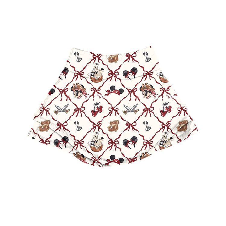 ADULT Skort - Pirate Bows