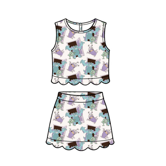 ADULT Scallop Set Tank + Skort - Monster Mashup