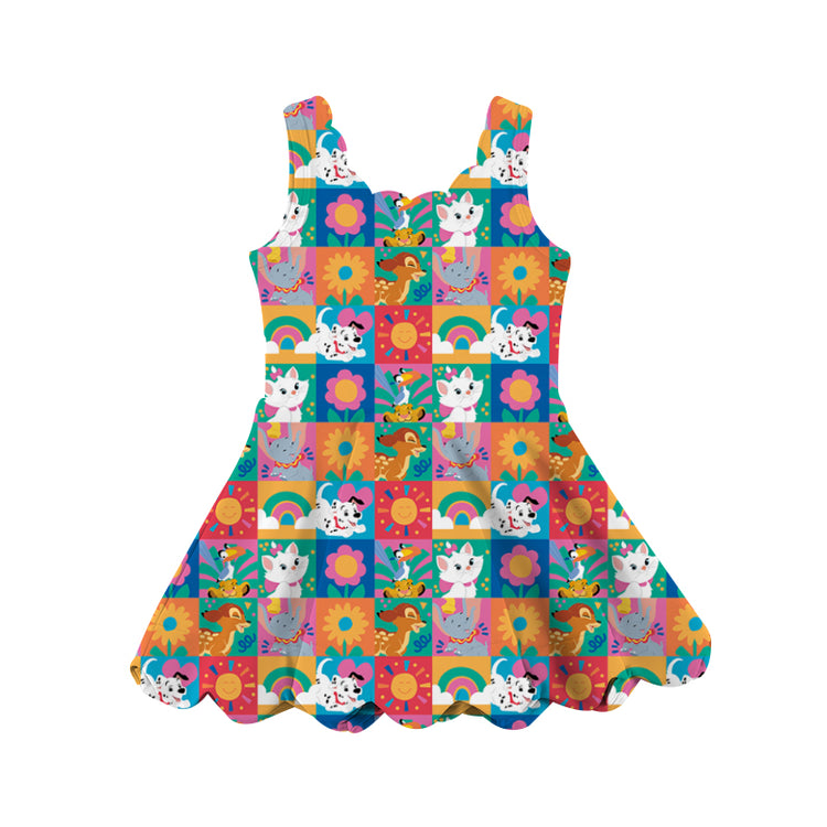 KIDS Scalloped Dress - Main Character Energy