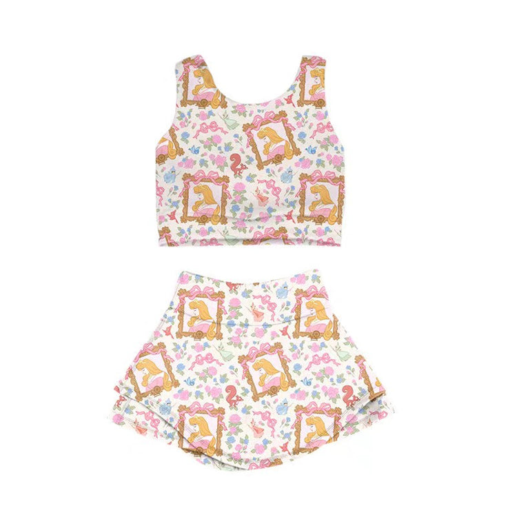 KIDS Crop + Skort Set - Sleepy Queen