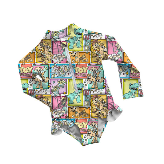 Ruffle Rash Guard Swimsuit - Toybox