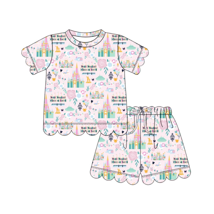 KIDS Scallop Tee + Shorts Set - Spring Fling
