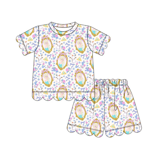 ADULT Scallop Tee + Shorts Set - Ice Queen
