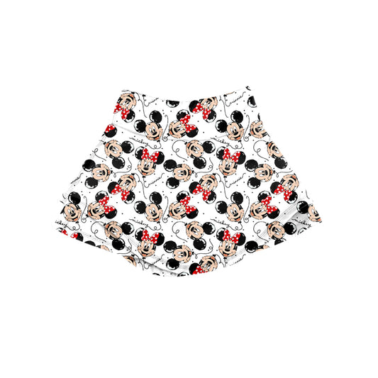 KIDS Skort - Main Street Balloons WHITE