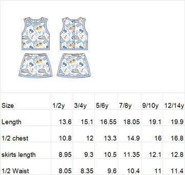 KIDS Colorblock Tank + Skort Set - Dainty Days