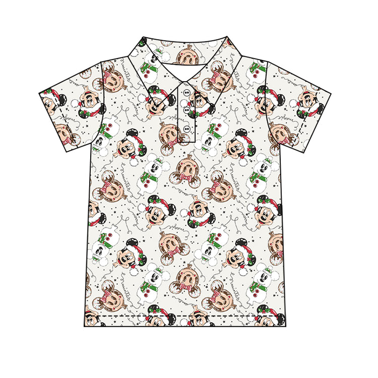 Men's Performance Button Up - Merry Main Street Balloons