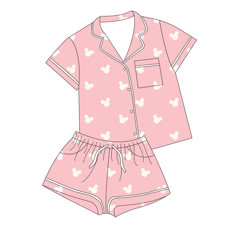 KIDS Bamboo Lounge Set - PINK Classic