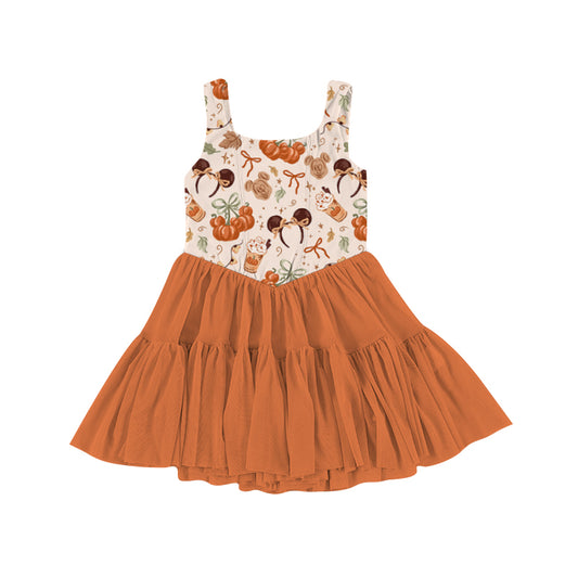ADULT Mesh Dress - Pumpkin Spice