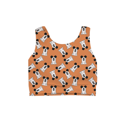 ADULT Crop Tank - ORANGE Main Street Spirits