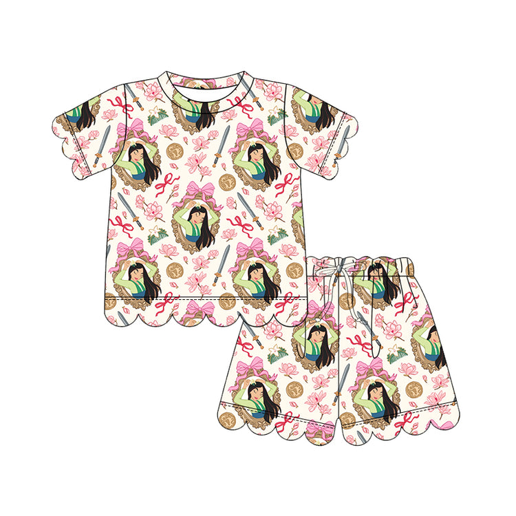 KIDS Scallop Tee + Shorts Set - Warrior Within PREORDER