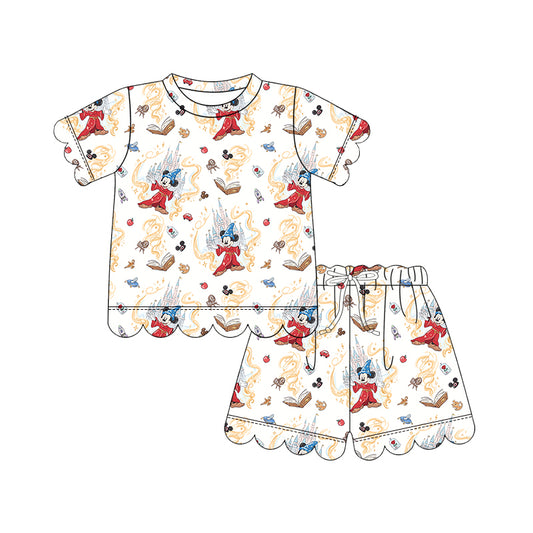 KIDS Scallop Tee + Shorts Set - Sorcerer