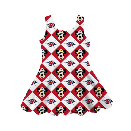 ADULT Scalloped Dress - Cruise Checkers PREORDER