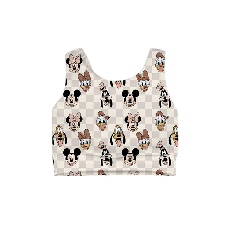 KIDS Crop Tank - Boho Checkers