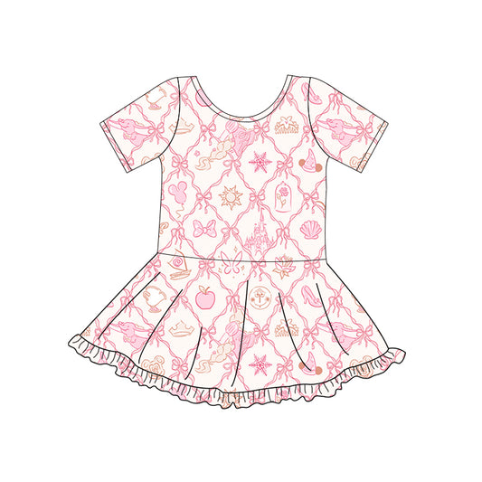 KIDS Park Essential TWIRL Dress - Pink Park Icons
