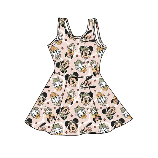 KIDS Tank TWIRL Dress - Safari Friends