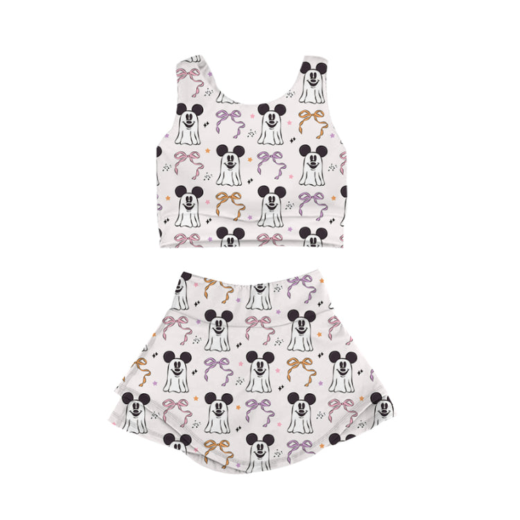 KIDS Crop + Skort Set - Girly Ghost