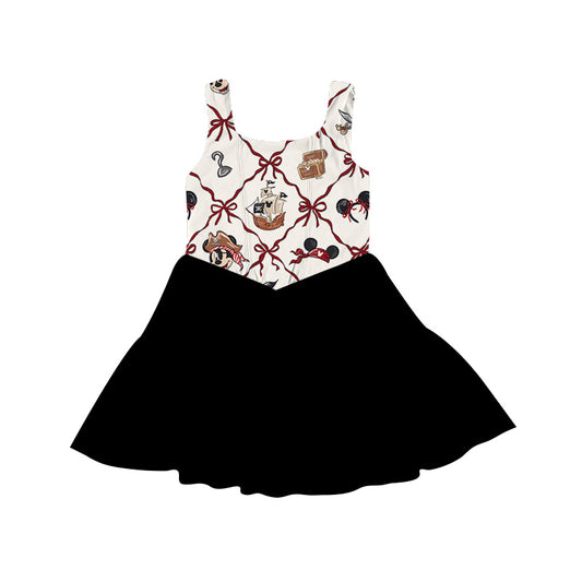 ADULT Mesh Tank Dress - Pirate Bows