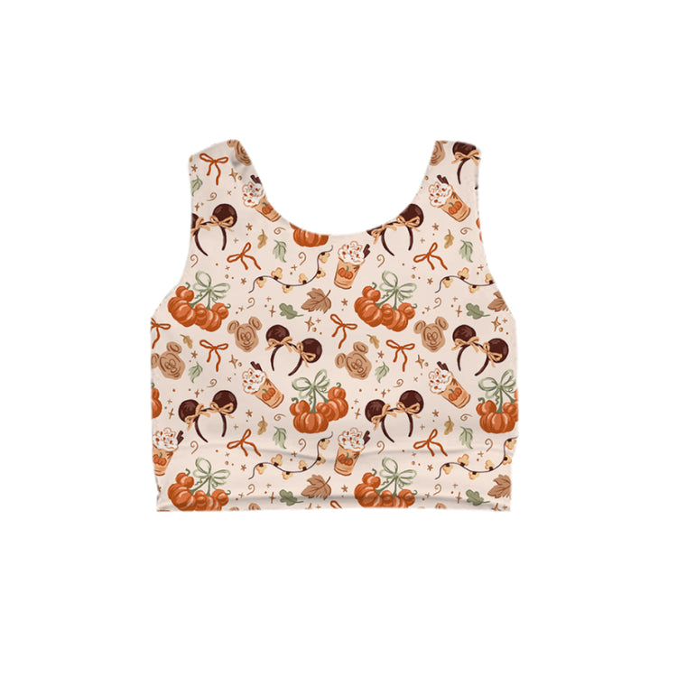ADULT Crop Tank - Pumpkin Spice
