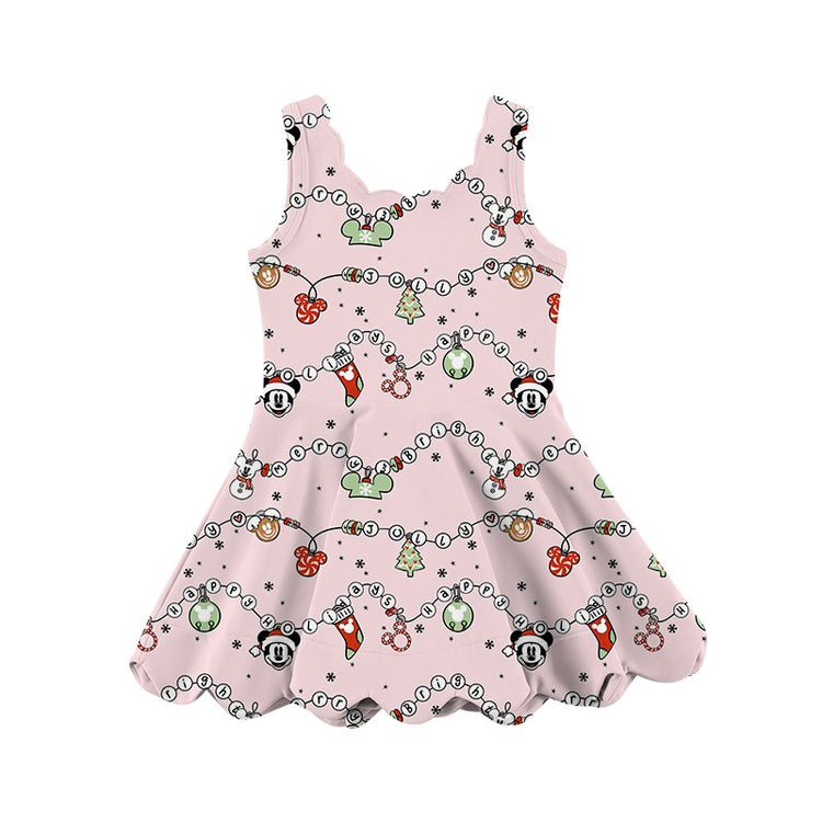 ADULT Scalloped Dress - Merry Magical Baubles PREORDER