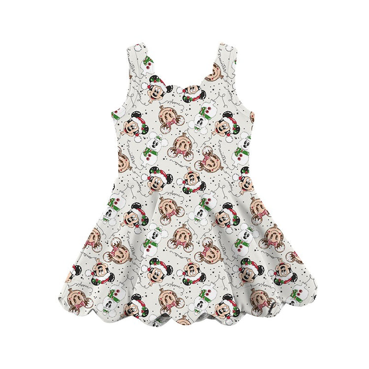 ADULT Scalloped Dress - Merry Main Street Balloons PREORDER