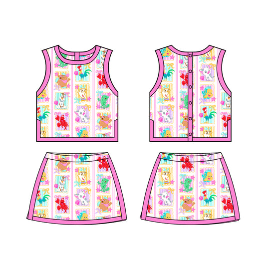 ADULT Colorblock Tank + Skort Set - Silly Sidekicks