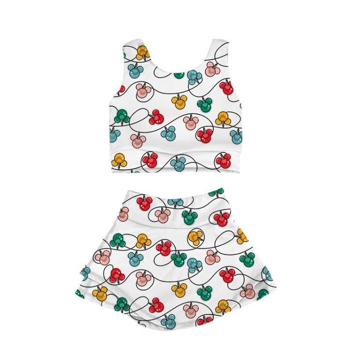 ADULT Set Longline + Skort - Merry Magic Lights PREORDER