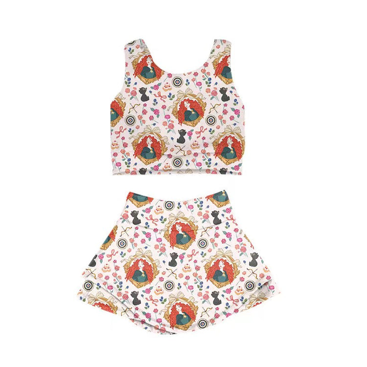 KIDS Crop + Skort Set - Be Brave