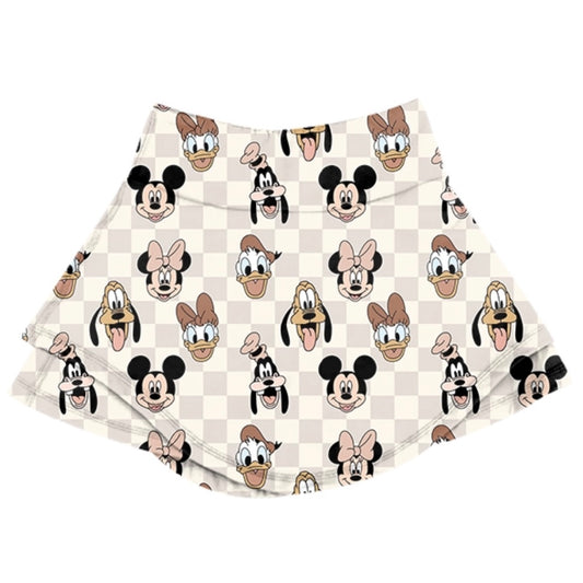 ADULT Layered Skort - Boho Checkers
