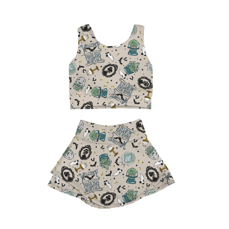KIDS Crop + Skort Set - Foolish Mortals