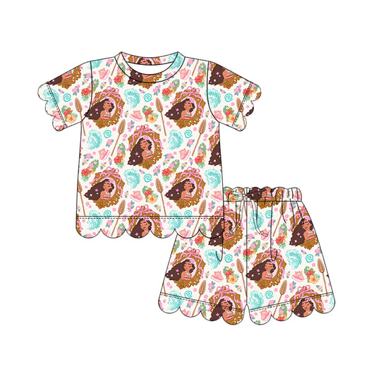 KIDS Scallop Tee + Shorts Set - Wave Maker PREORDER