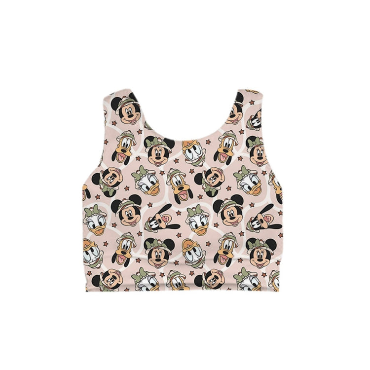KIDS Crop Tank - Safari Friends