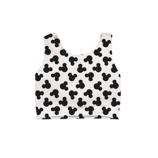 KIDS Crop Tank -  Magic Mouse BLACK - preorder