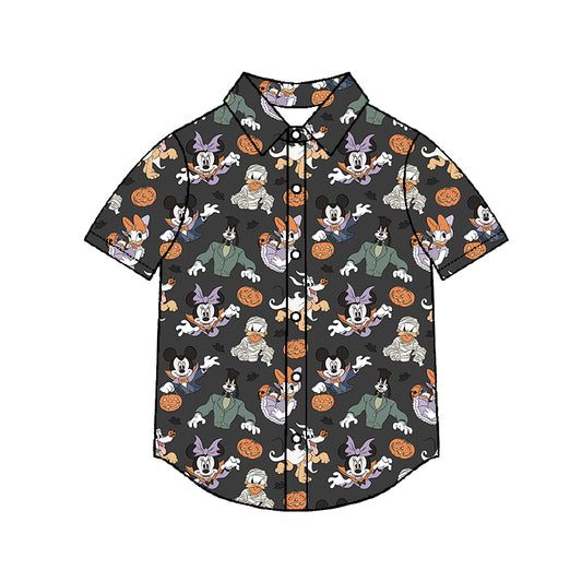 Men's Performance Button Up - Spooky Six