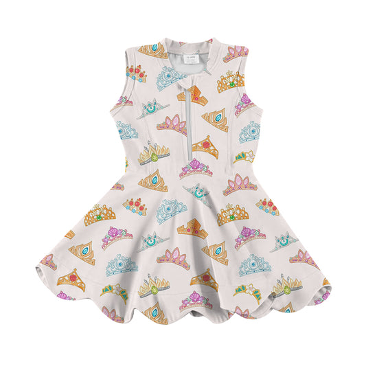 ADULT Scalloped Zip Up Dress - Princess Crowns