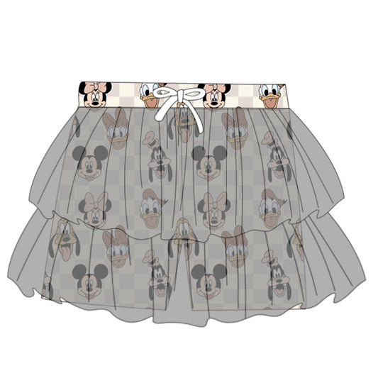 ADULT Mesh Magic Skort - Boho Checkers