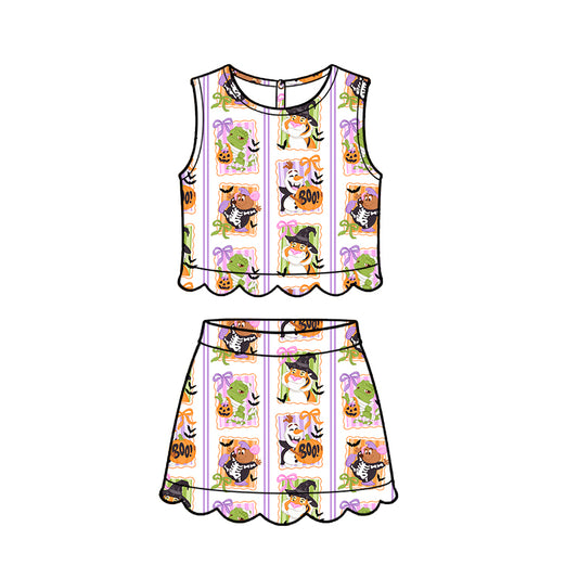 ADULT Scallop Set Tank + Skort - Spooky Sidekicks