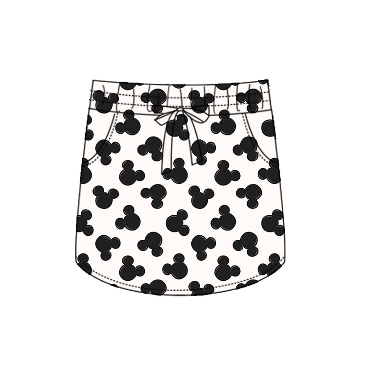 KIDS Scuba Tennis Skort - Magic Mouse BLACK
